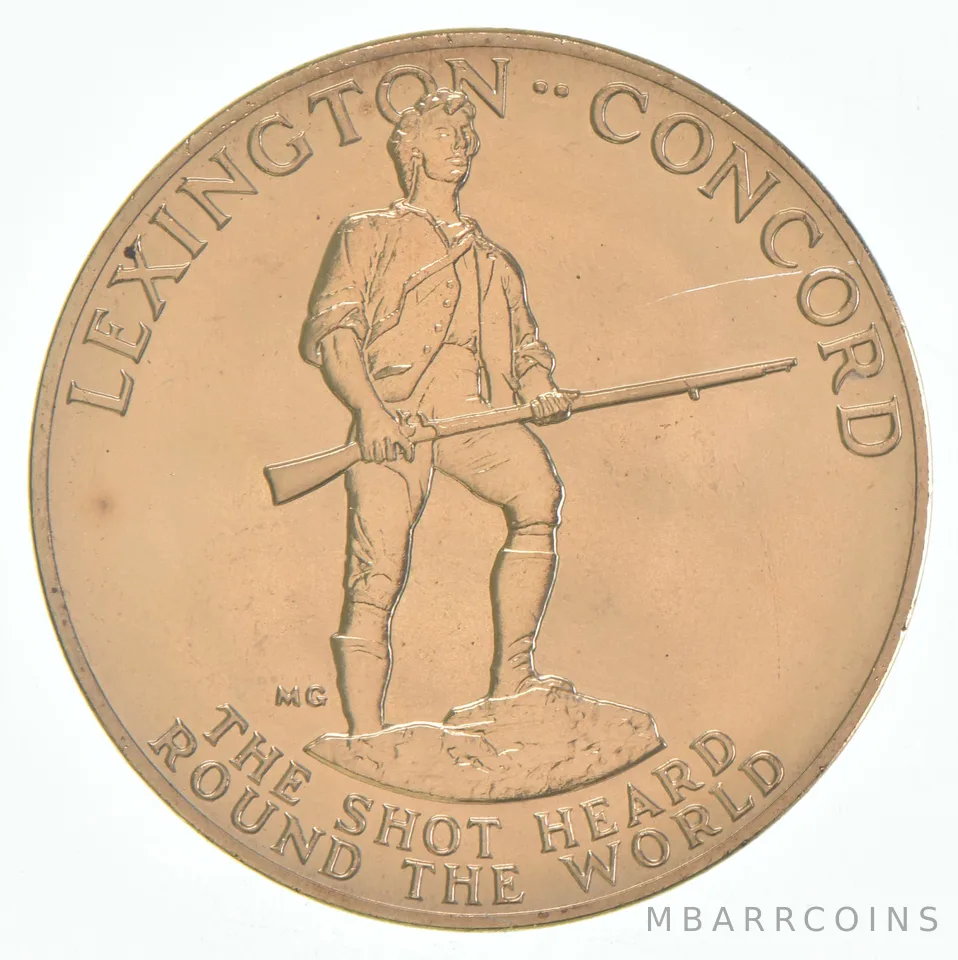 US Mint American Revolution Bicentennial Medals Lexington Concord Medal