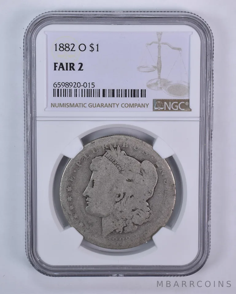 1882-O Morgan Silver Dollar Fair 2 NGC Lowball