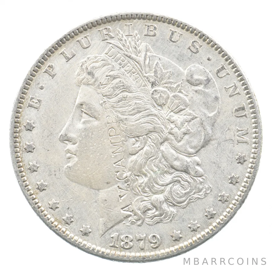 1879 Morgan Silver Dollar "A. V. Campbell" Counterstamped *0375