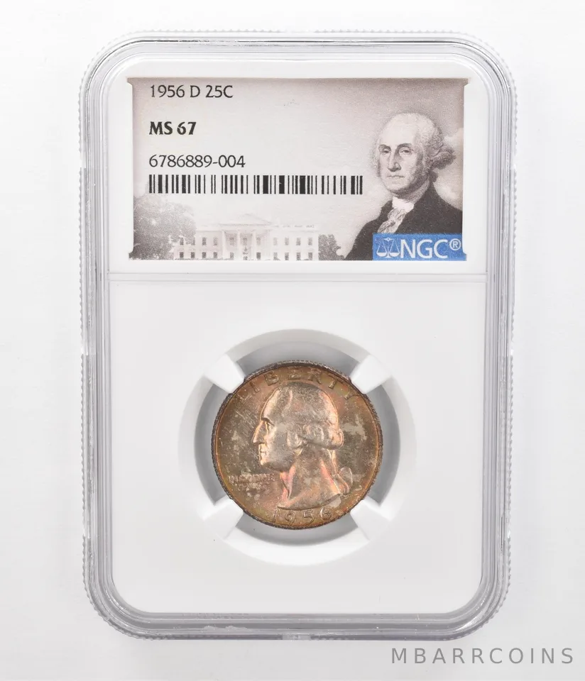 1956-D Washington Quarter MS67 NGC Beautiful Tone *2370