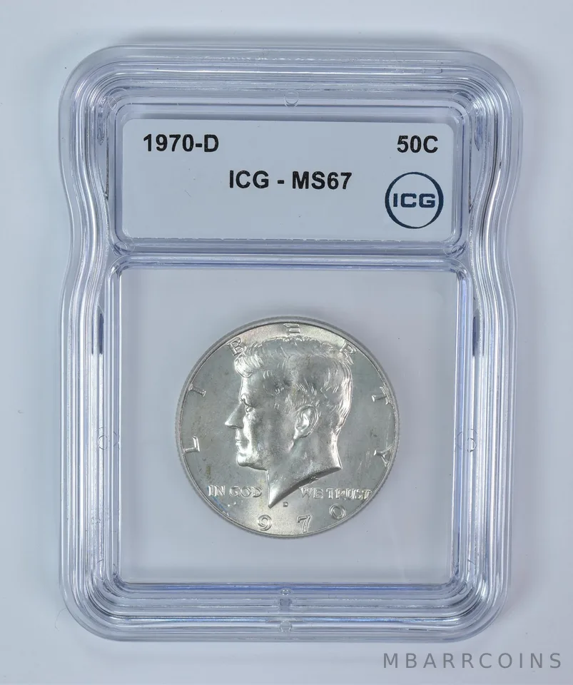 1970-D Kennedy Half Dollar MS67 ICG