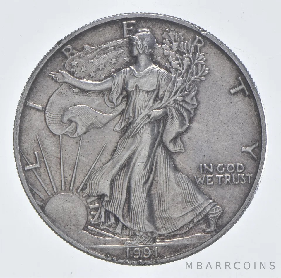 Better Date 1991 American Silver Eagle 1 Troy Oz .999 Fine Silver *109