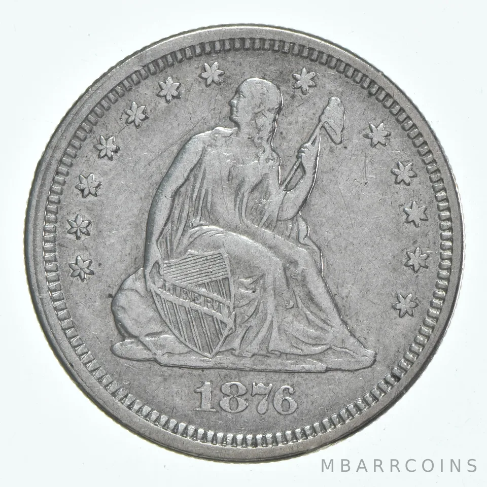 1876-S Seated Liberty Quarter *6130