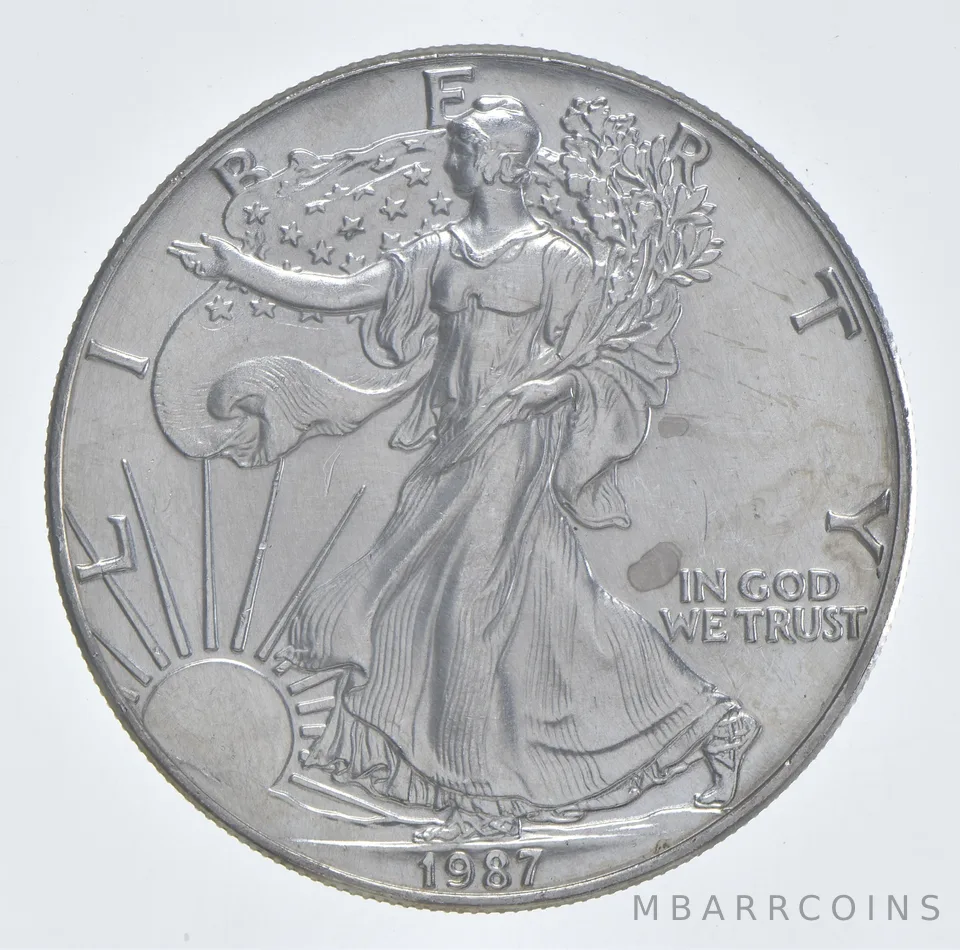 Better Date 1987 American Silver Eagle 1 Troy Oz .999 Fine Silver *047
