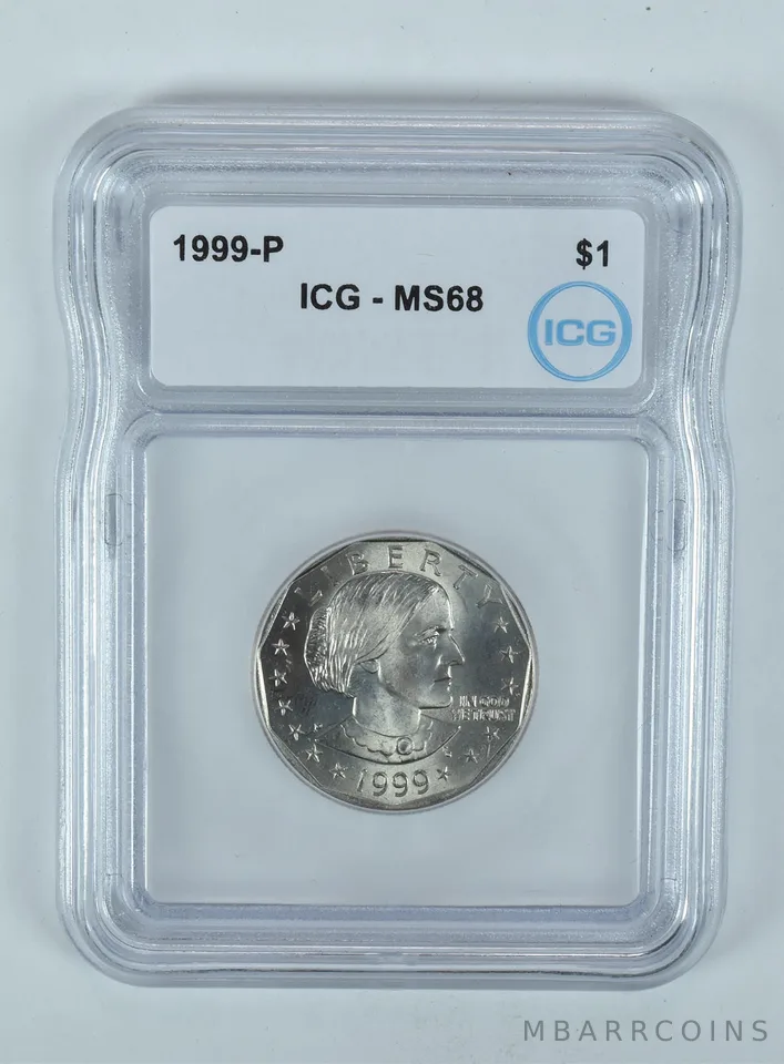 1999-P Susan B Anthony $1 MS68 ICG