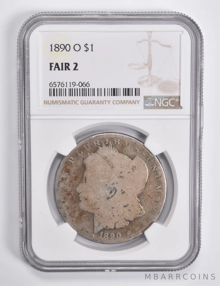 FAIR 2 1890-O Morgan Silver Dollar NGC Lowball Low Ball a4591