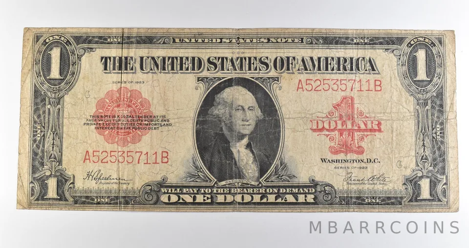 1923 $1 Legal Tender Large Note Red Seal *3579