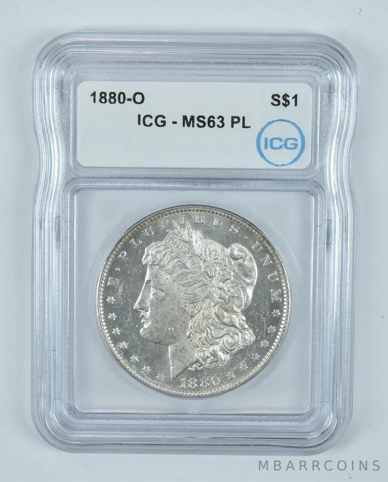 1880-O Morgan Silver Dollar MS63 PL ICG a9251