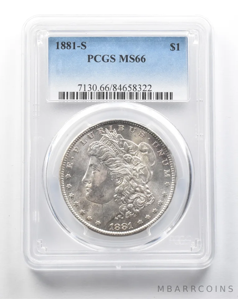 1881-S Morgan Silver Dollar MS66 PCGS *8401