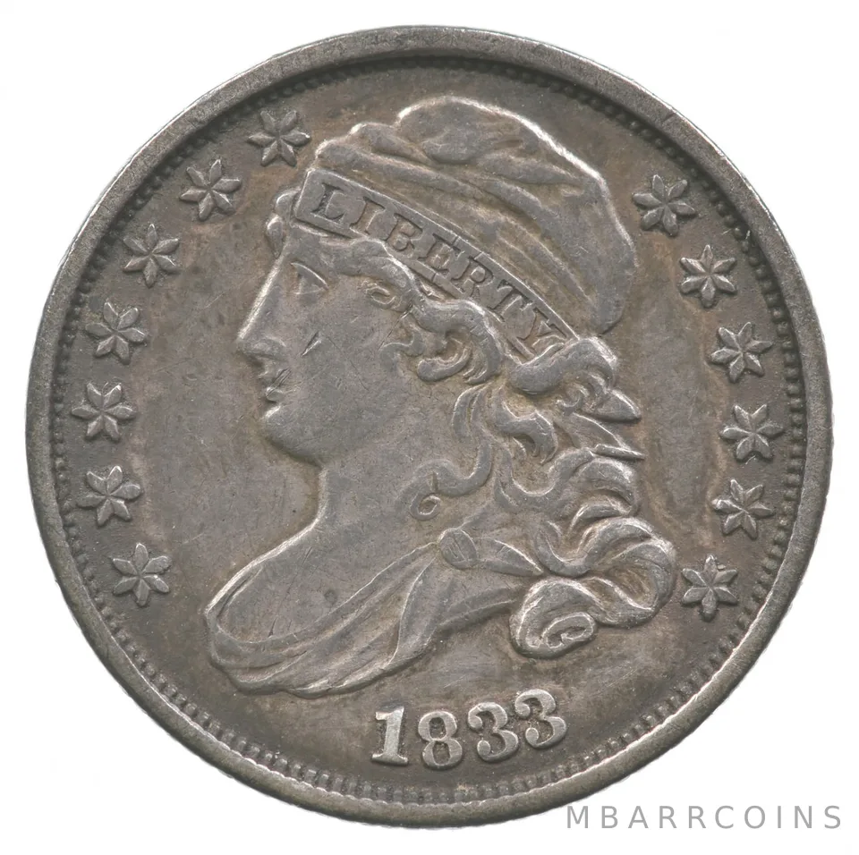 1833 Capped Bust Dime *5949