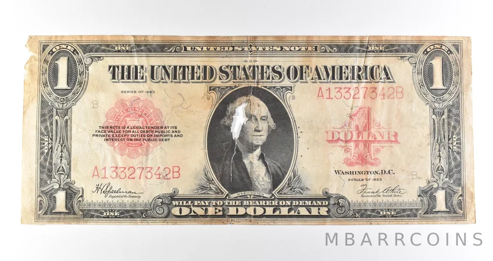 1923 $1 Legal Tender Red Seal Large Note Fr#40 *4620
