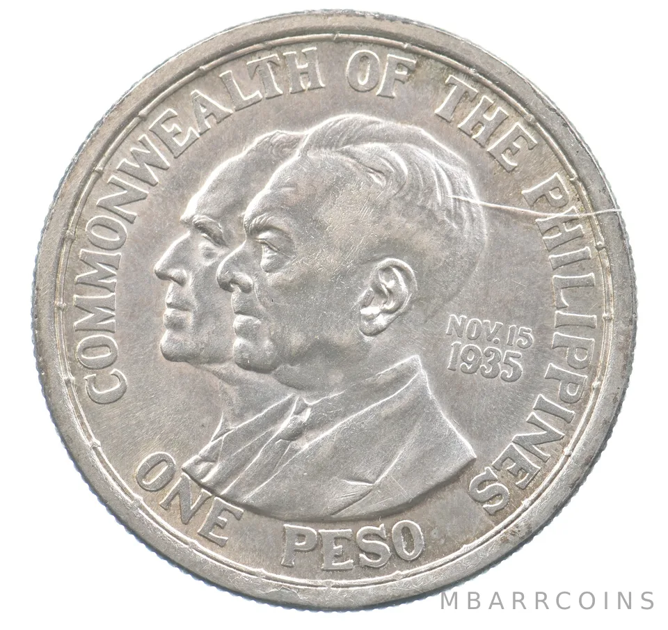 1936 M Philippines Peso Commonwealth KM#177 *2083