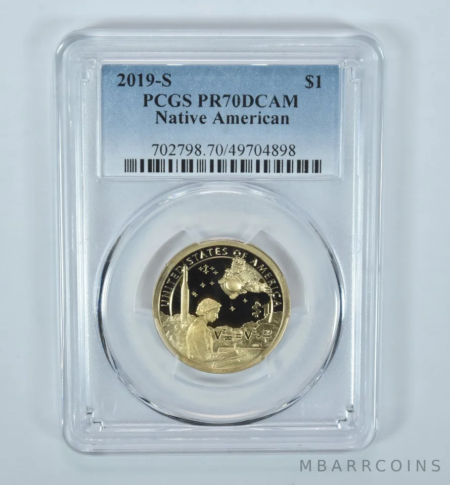 2019-S Sacagawea $1 Mary Golda Ross Space Program PR70 DCAM PCGS Blue Lbl