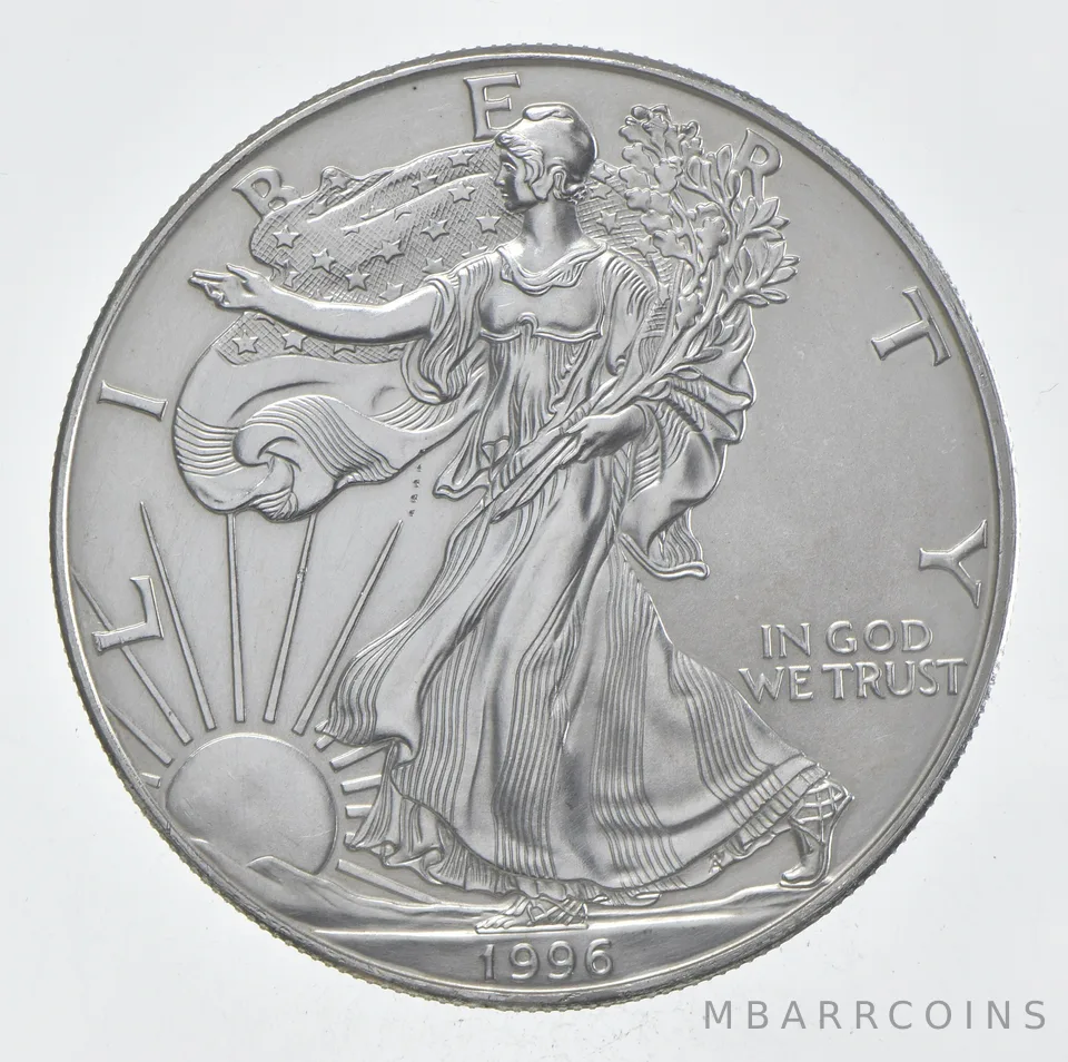 Rarest 1996 American Silver Eagle - Key Date - Rare LOW MINTAGE *361