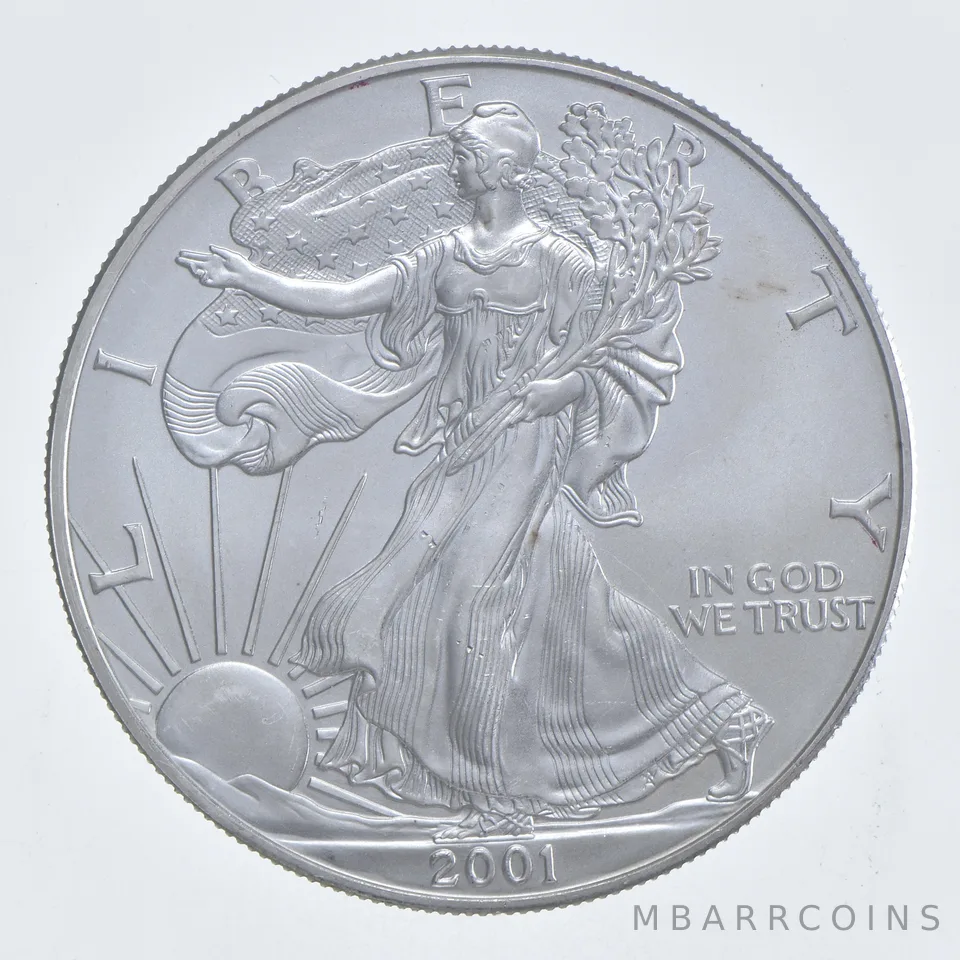 Better Date 2001 American Silver Eagle 1 Troy Oz .999 Fine Silver *221