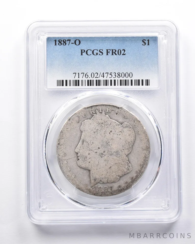 FR02 1887-O Morgan Silver Dollar PCGS Low Ball *6959