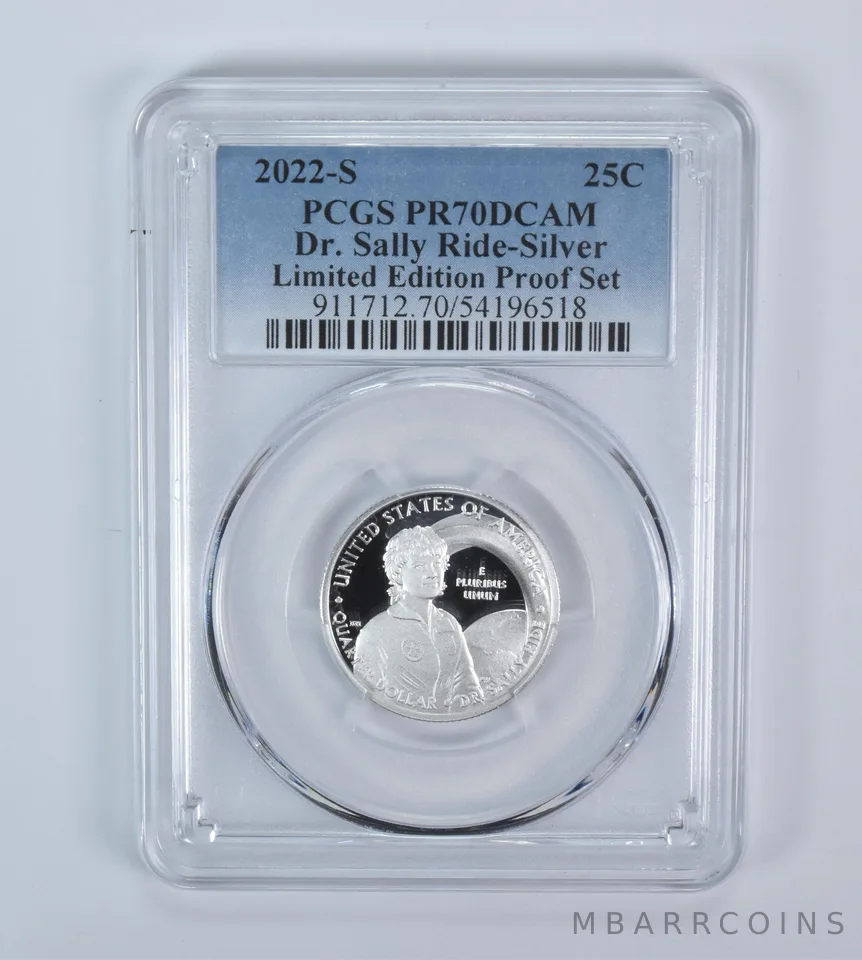 2022-S American Women Quarter Dr Sally Ride Silver Limited Ed Set PR70 DCAM PCGS