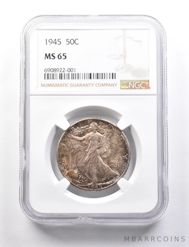 1945 Walking Liberty Half Dollar MS65 NGC *7714