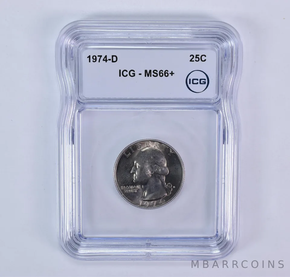 1974-D Washington Quarter MS66+ ICG