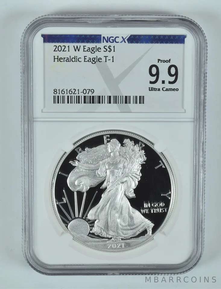2021-W American Silver Eagle Type 1 Proof 9.9 UCAM NGC X NGCX