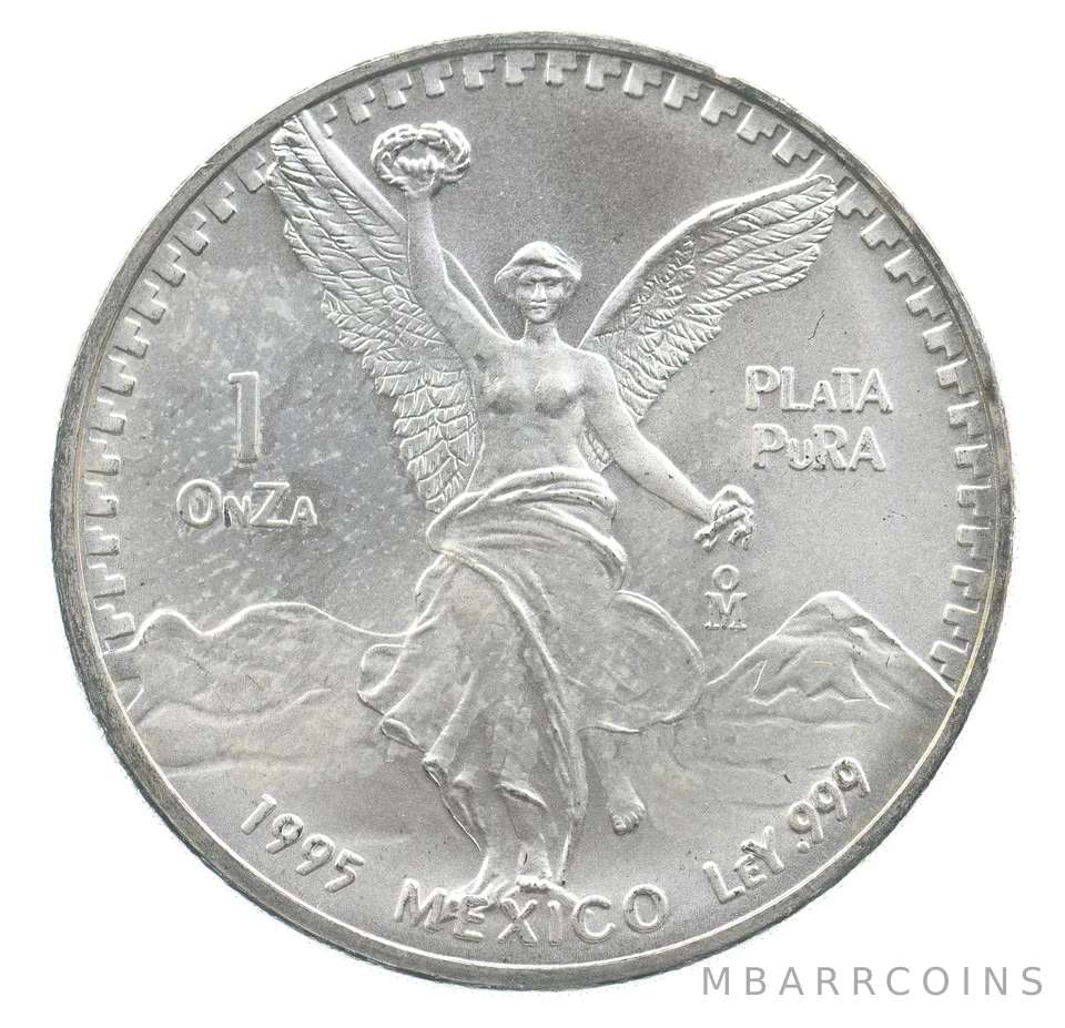 1995 Mo Mexico 1 Onza Silver Libertad *7414