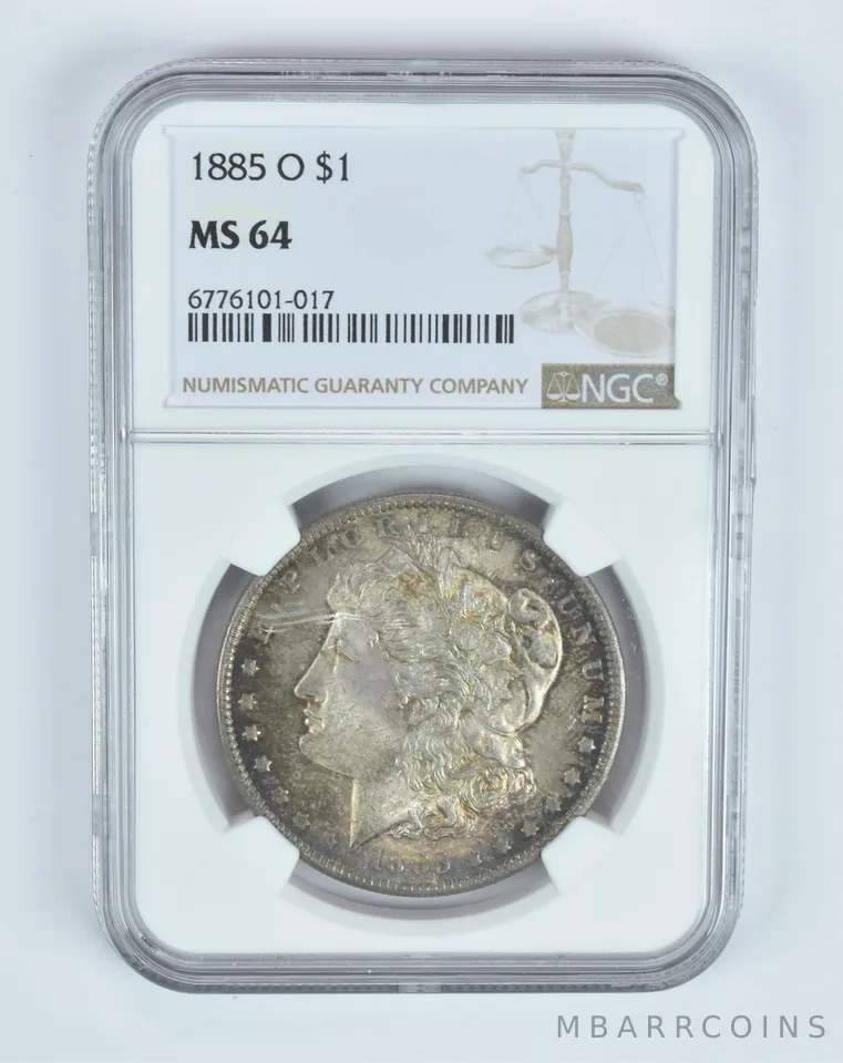 MS64 1885-O Morgan Silver Dollar NGC Great Tone a1191