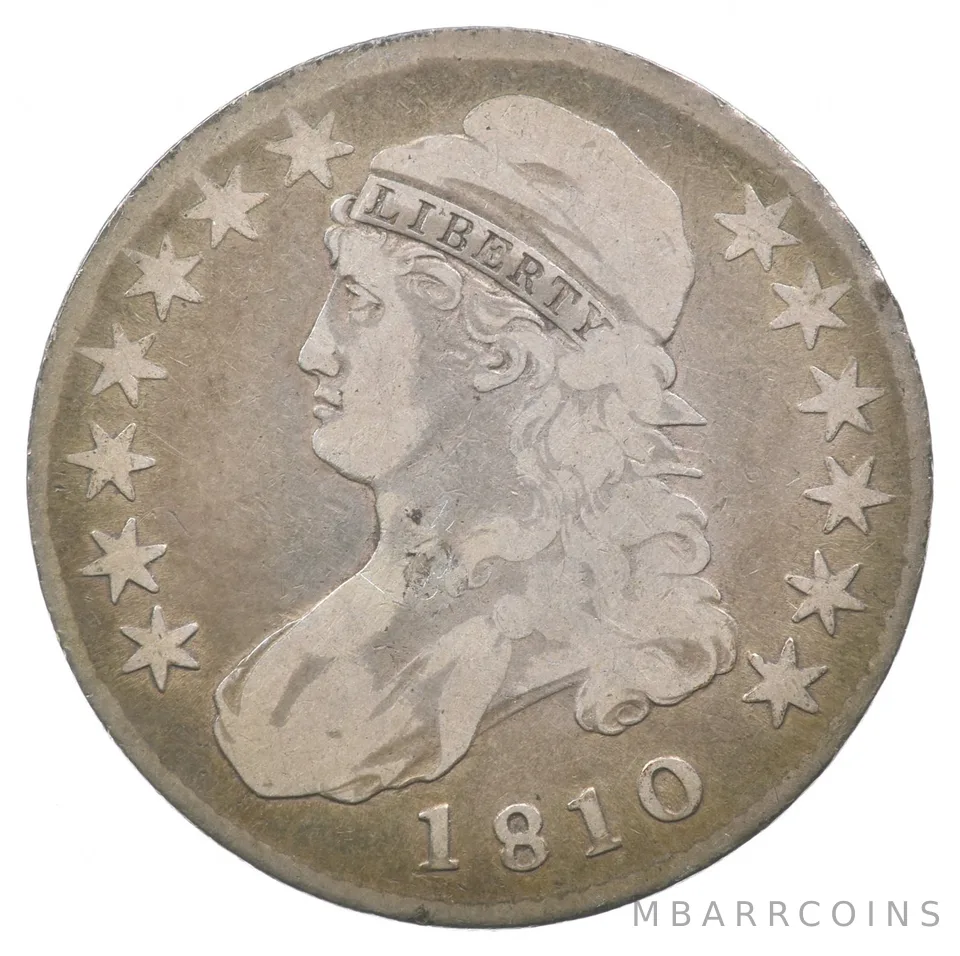 1810 Capped Bust Lettered Edge Half Dollar a7112