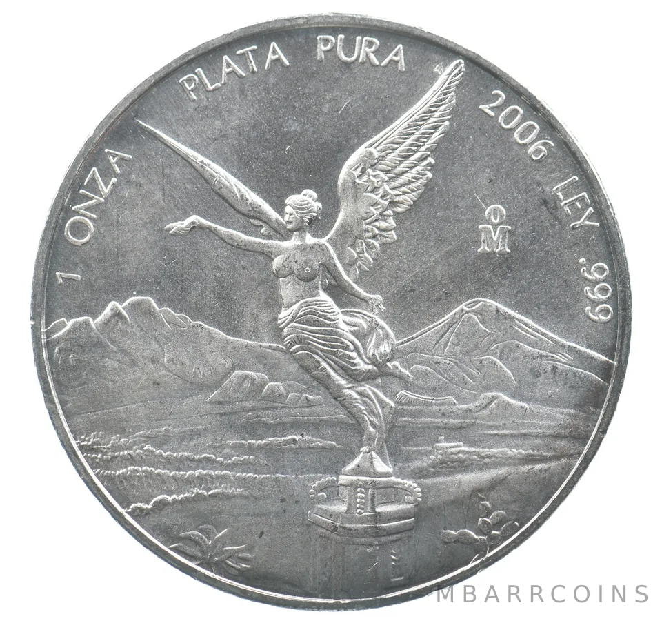 2006 Mo Mexico 1 Onza Silver Libertad *9464