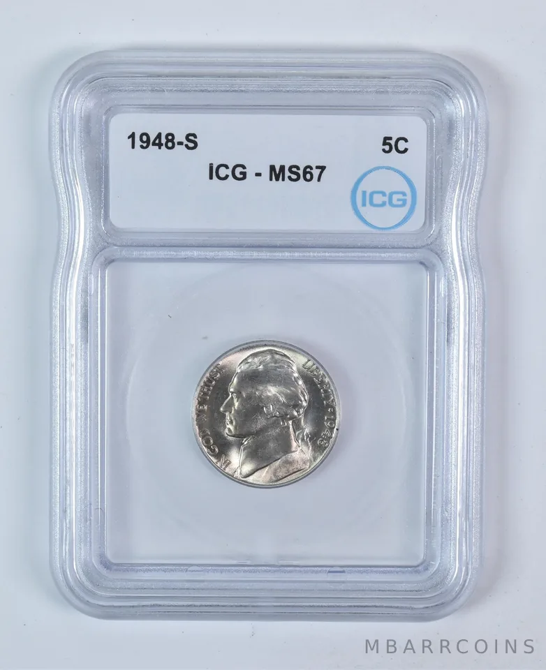 1948-S Jefferson Nickel MS67 ICG