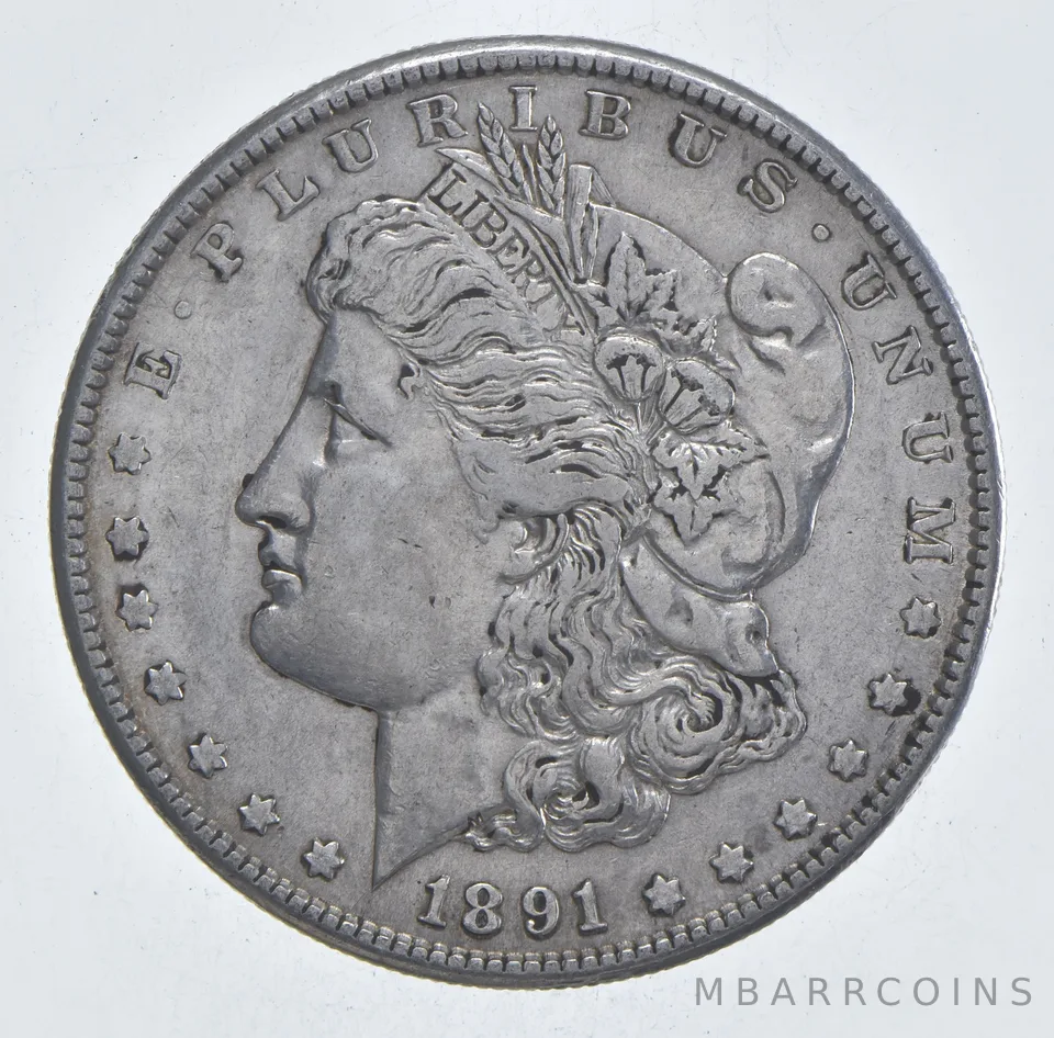 Early - 1891-S Morgan Silver Dollar - 90% US Coin *079