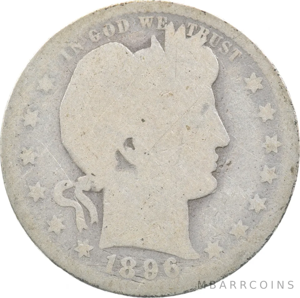1896-O Barber Quarter a3456