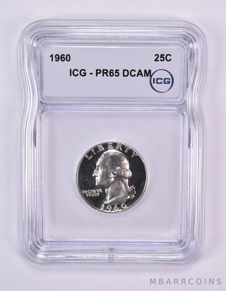1960 Washington Quarter PR65 DCAM ICG