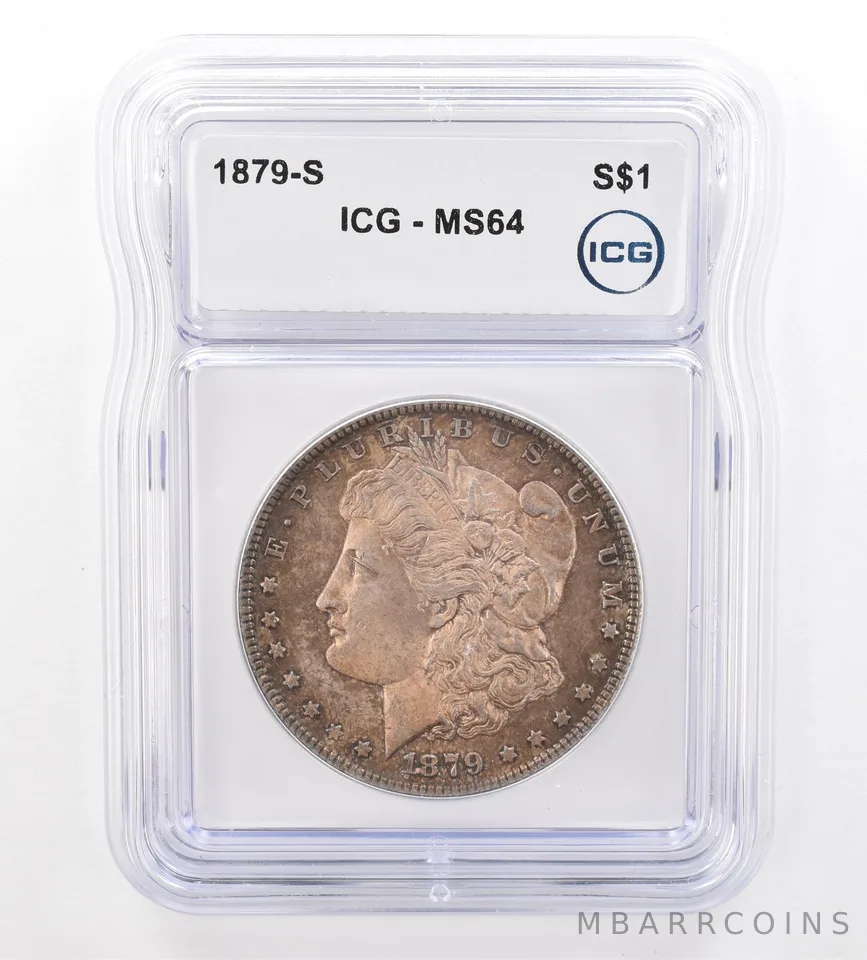 1879-S Morgan Silver Dollar MS64 ICG Beautiful Tone *7320