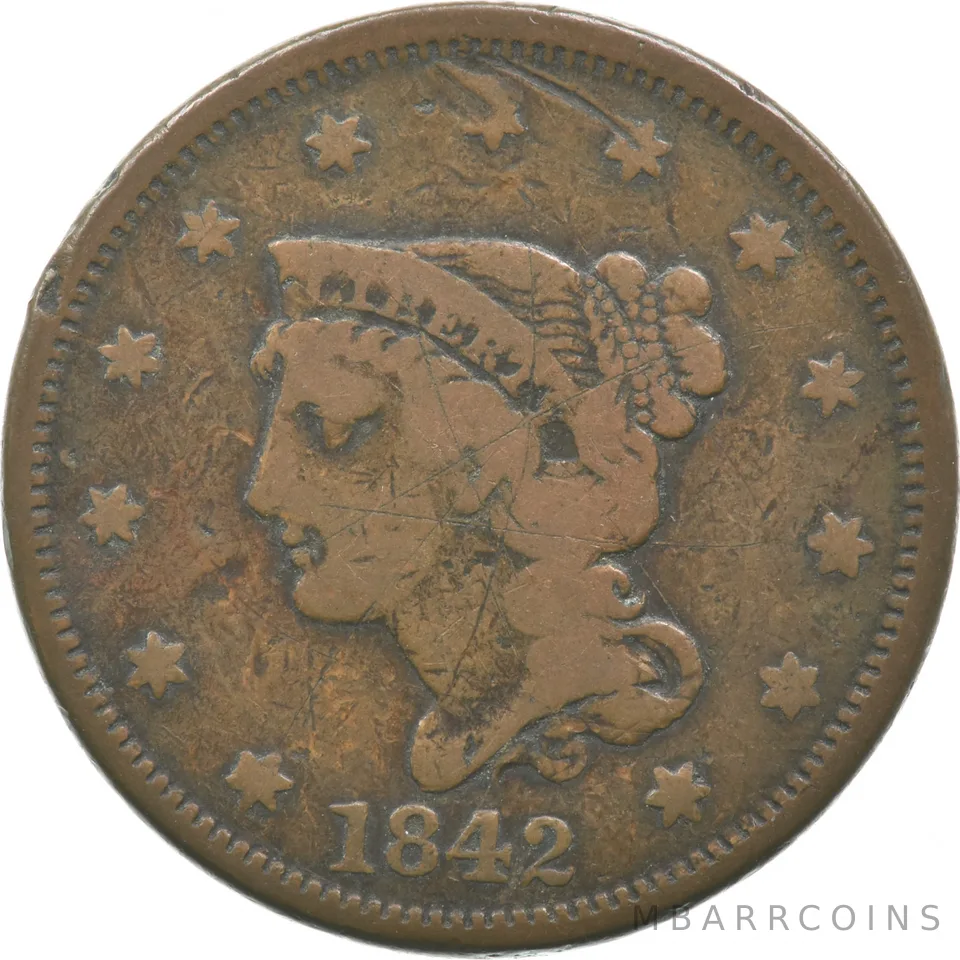 1842 Liberty Head Large Cent *2362