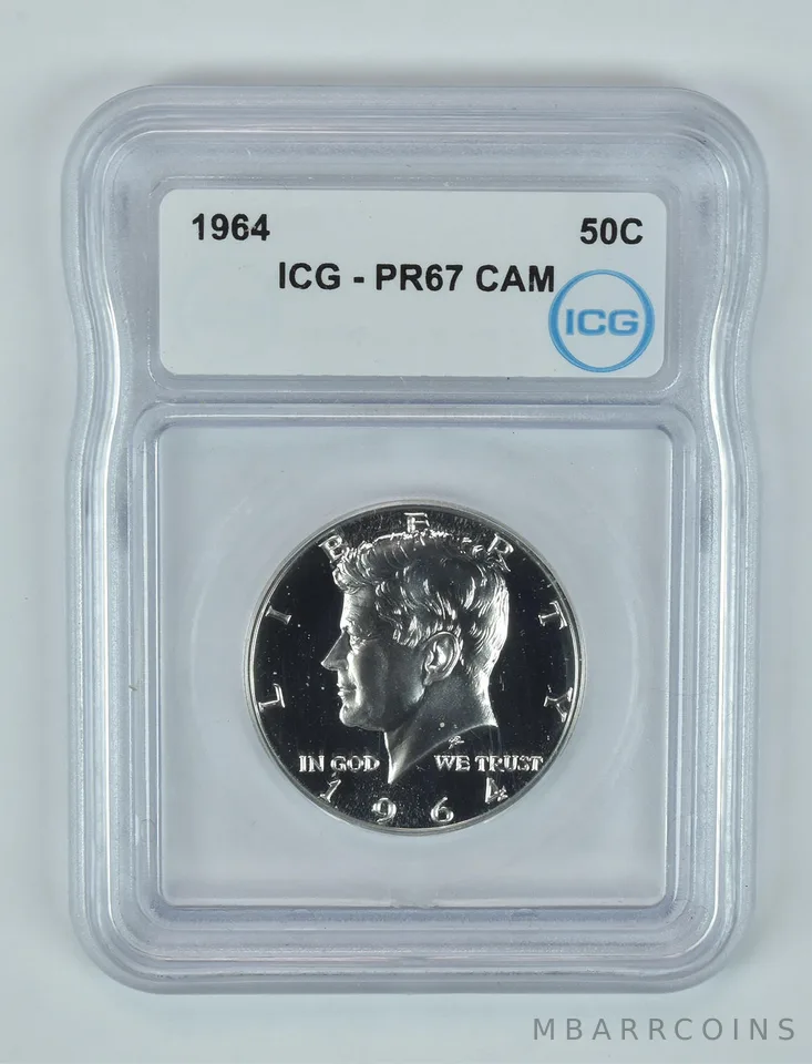 1964 Kennedy Half Dollar PR67 CAM ICG