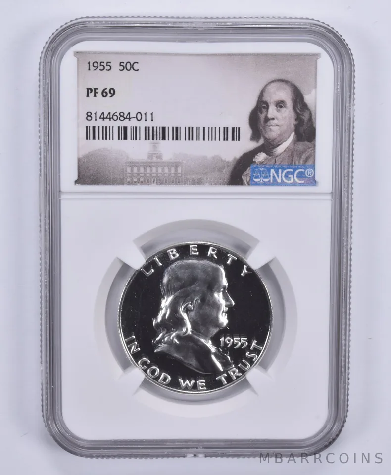 1955 Franklin Half Dollar PF69 NGC Special Label