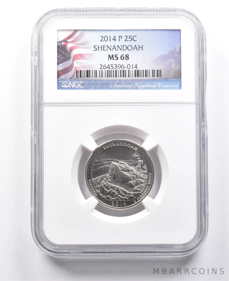 2014-P Washington Quarter Shenandoah MS68 NGC a7705
