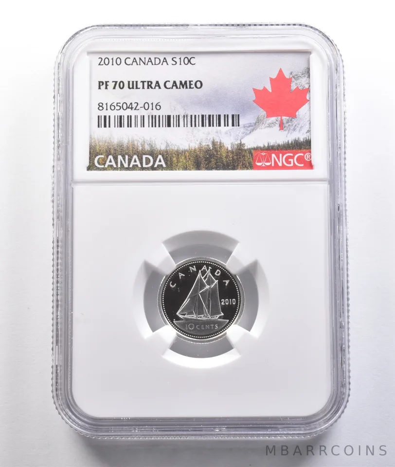 2010 Canada 10 Cents Silver PF70 UCAM NGC *6904