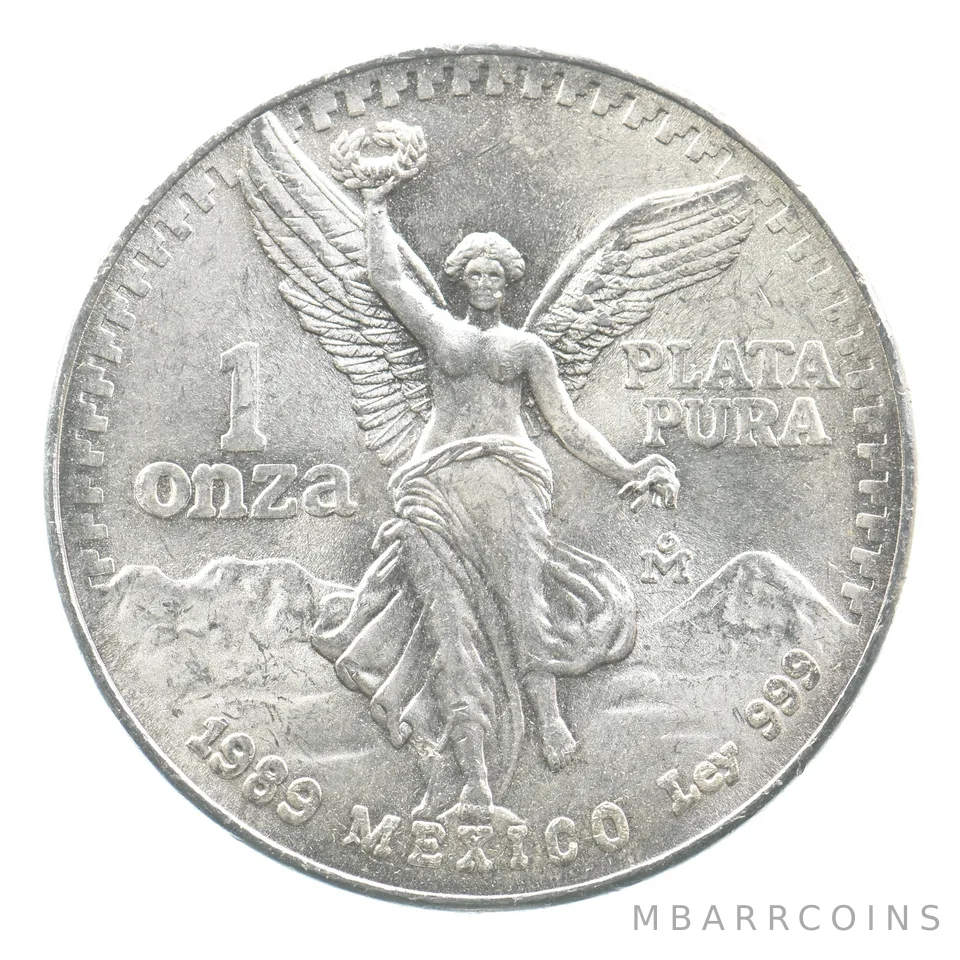 1989 Mo Mexico 1 Onza Silver Libertad *2520