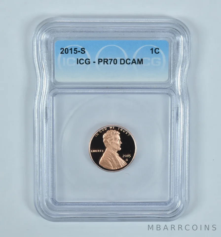 2015-S Lincoln Shield Cent PR70 DCAM ICG
