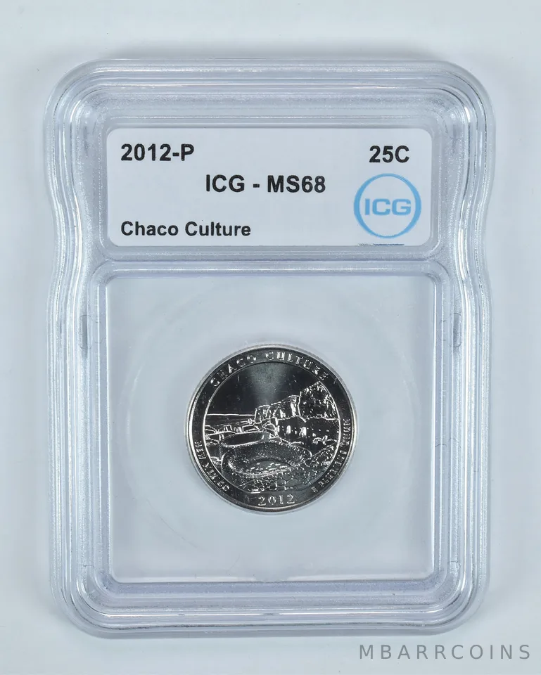 2012-P Washington Quarter ATB Chaco Culture MS68 ICG
