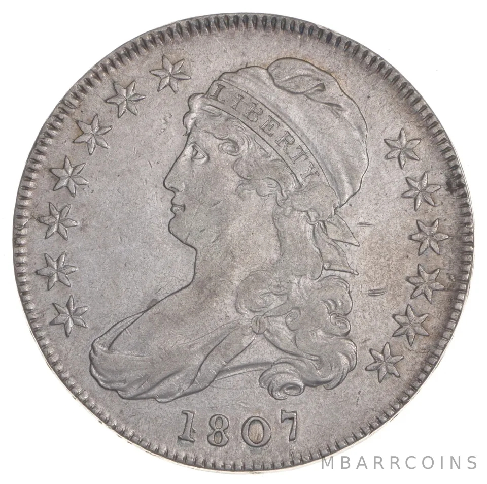 1807 Capped Bust Half Dollar - Large Stars - O-114 *7401