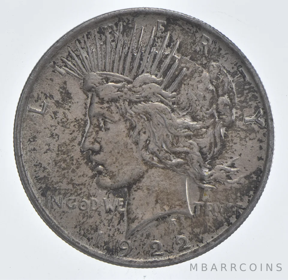 Better - 1922 Peace Silver Dollar - 90% US Coin *714