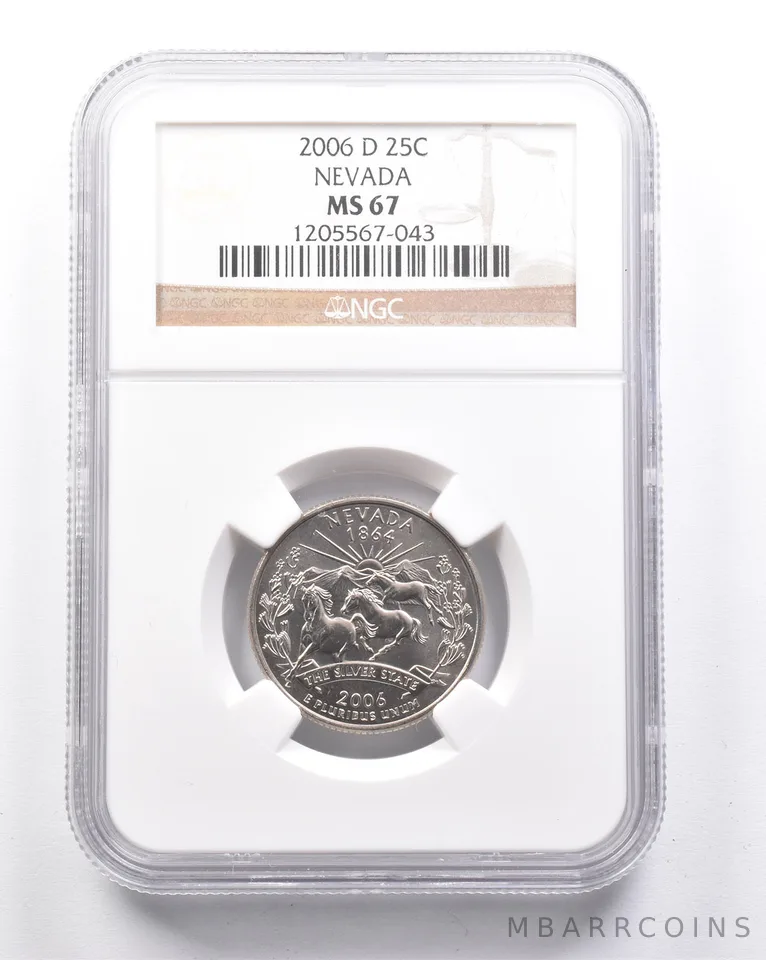 MS67 2006-D Washington State Quarter Nevada NGC *6360