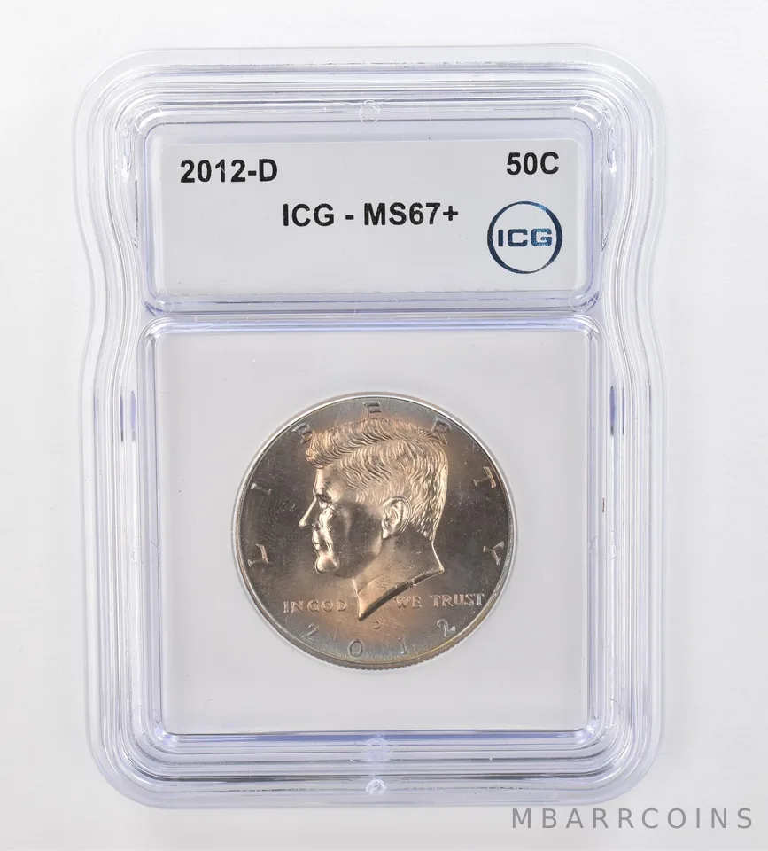 2012-D Kennedy Half Dollar MS67+ ICG Beautiful Tone *0883