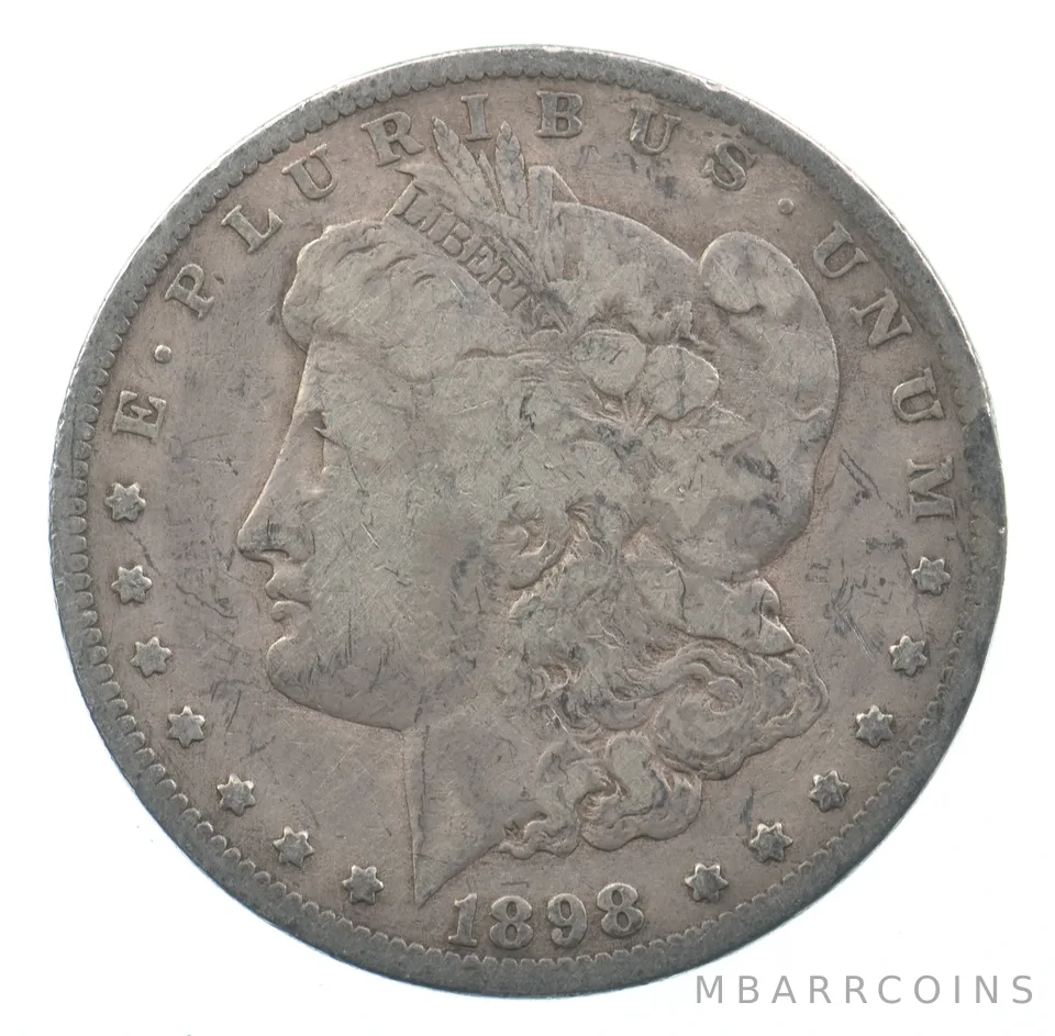 Early - 1898-S Morgan Silver Dollar - 90% US Coin *497