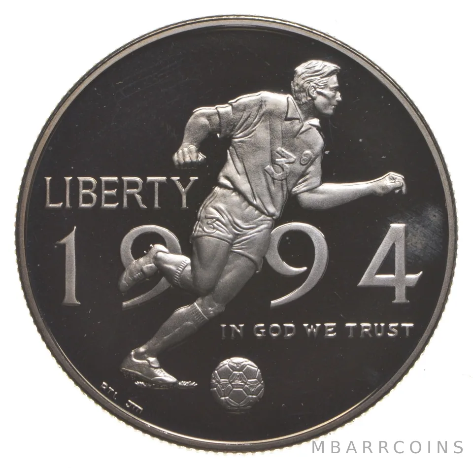 1994-P Proof World Cup Soccer Commemorative Half Dollar