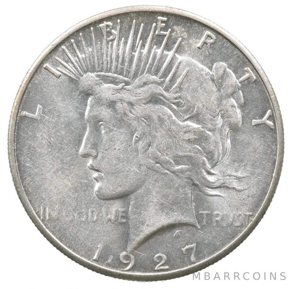 1927-S Peace Silver Dollar a7169