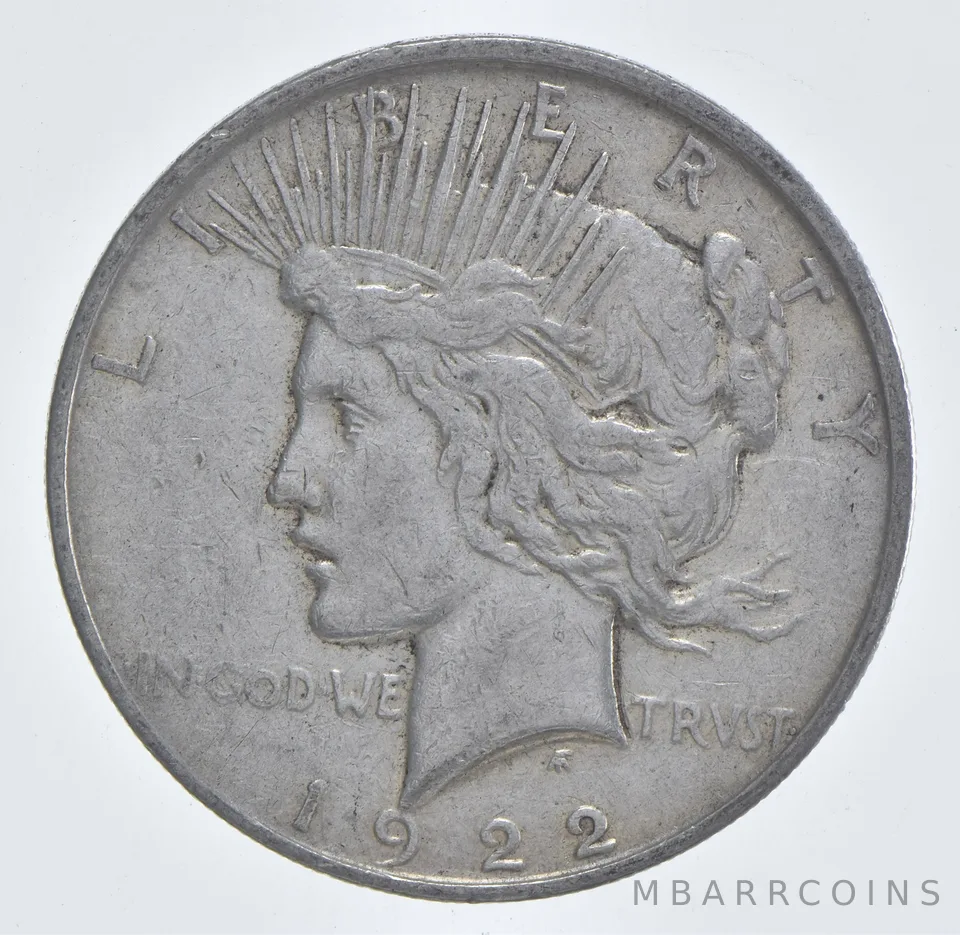 Better - 1922-D Peace Silver Dollar - 90% US Coin *681