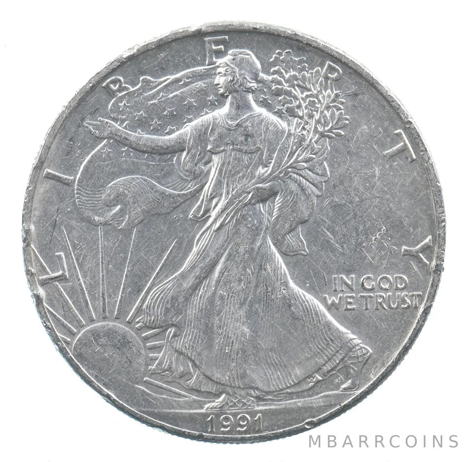 Better Date 1991 American Silver Eagle 1 Troy Oz .999 Fine Silver *784